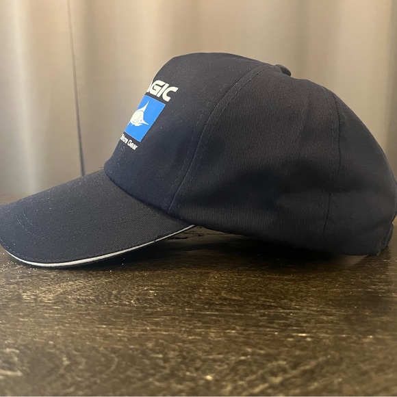 Adjustable Dark Blue Fishing Logo Baseball Trucker Hat Cap Visor Clasp - Picture 3 of 8